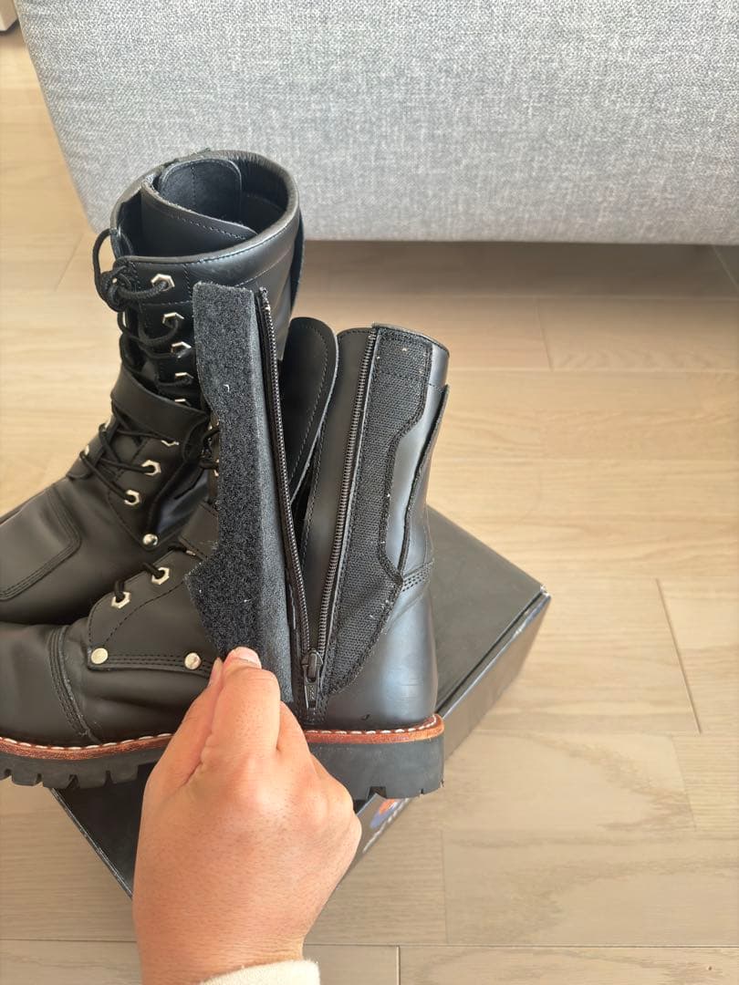 AVIREX レザー ブーツ ブラック　YAMATO 27.0cm