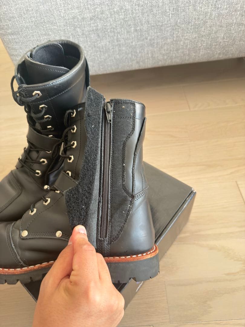 AVIREX レザー ブーツ ブラック　YAMATO 27.0cm