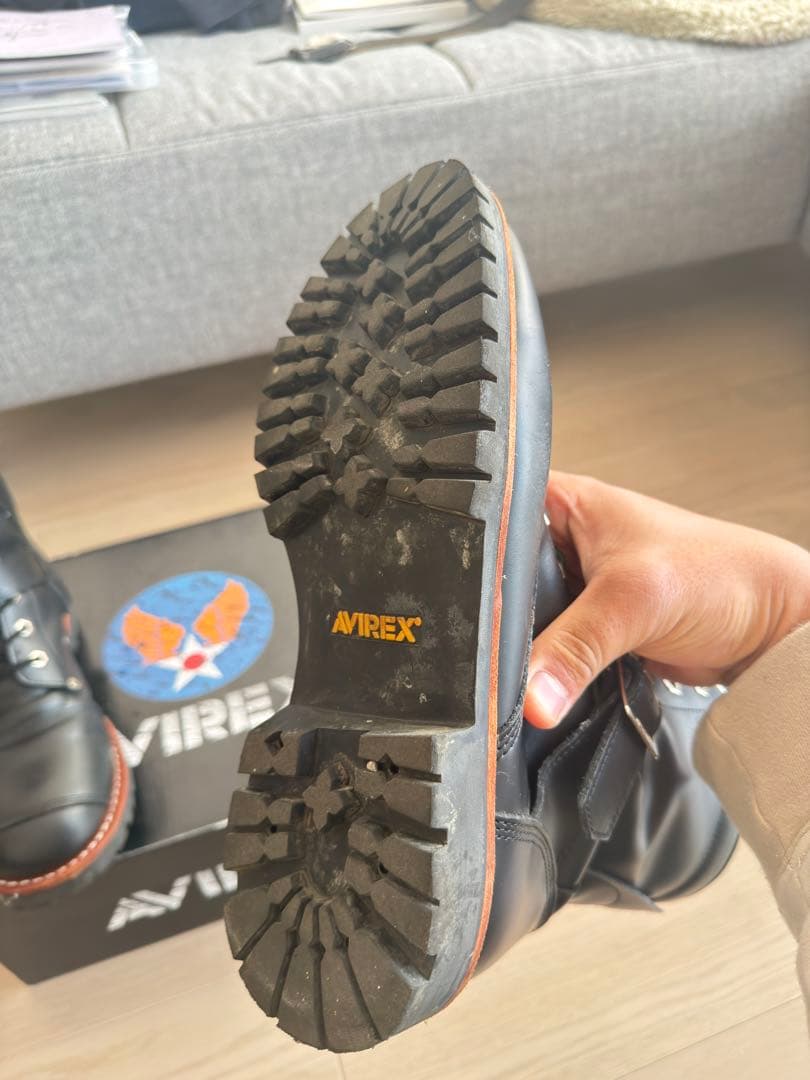 AVIREX レザー ブーツ ブラック　YAMATO 27.0cm