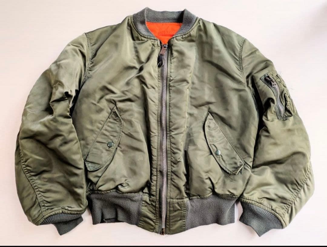 MA-1 80s ALPHA 旧タグ USA製 フライトジャケット ヴィンテージ