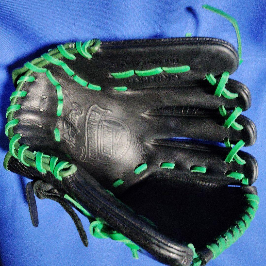 ローリングス 軟式野球グローブ 黒/緑 プロプリファード 左投げ投手用