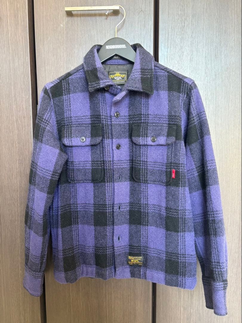 WTAPS VATOS ウールチェックシャツジャケット Sサイズ - メルカリ