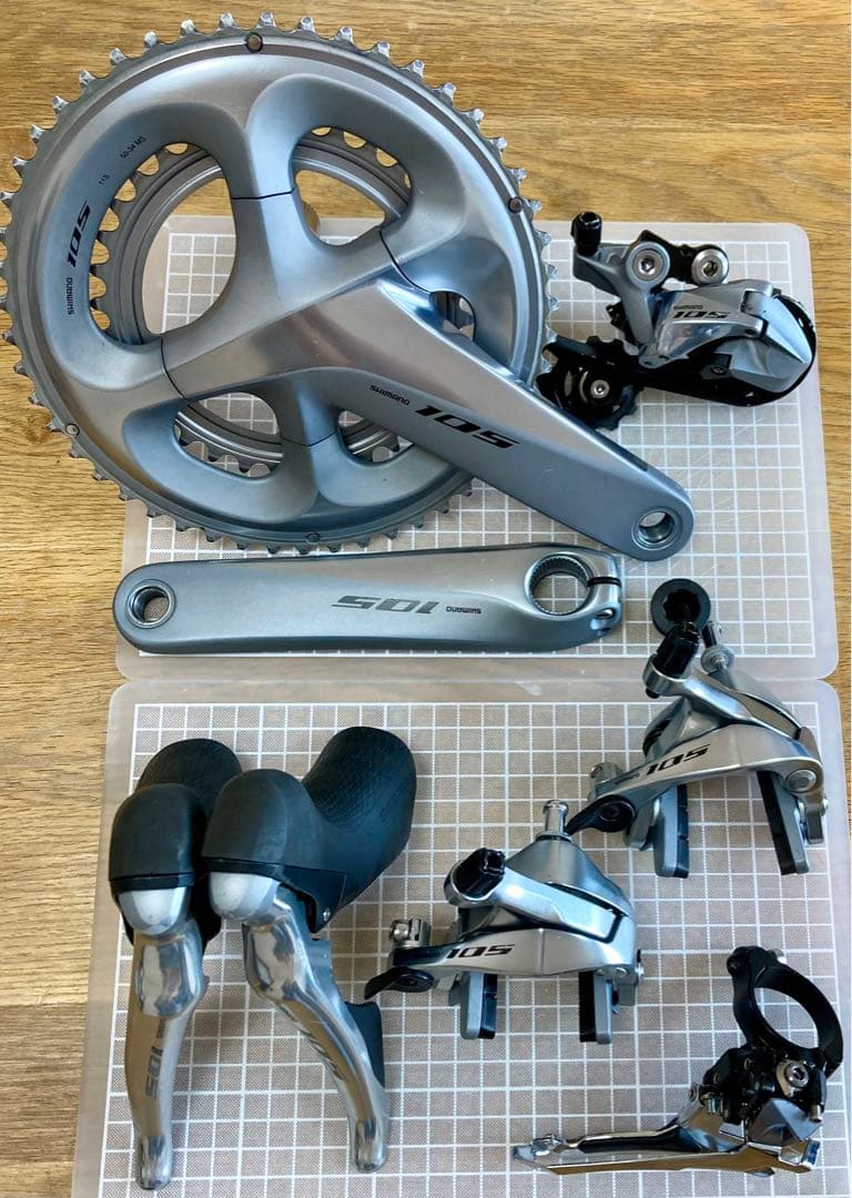 シマノ 105 R7000 コンポセット スパークシルバー SHIMANO - メルカリ