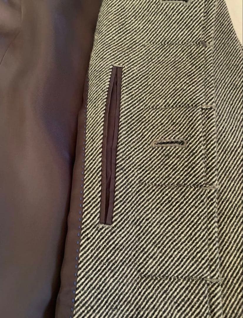 ランバンコレクション フード スタンドカラー 2way コート ウール