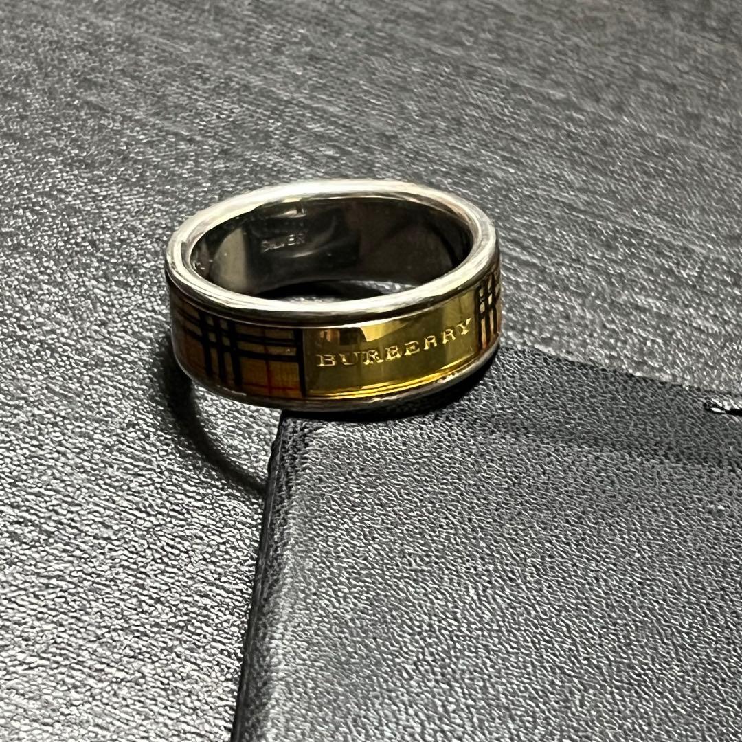 BURBERRY】バーバリー 指輪 リング シルバー ノヴァチェック - メルカリ