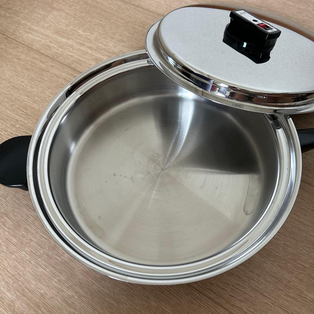 pal 無水鍋　蓋付きフライパン 30cm 《IH非対応》