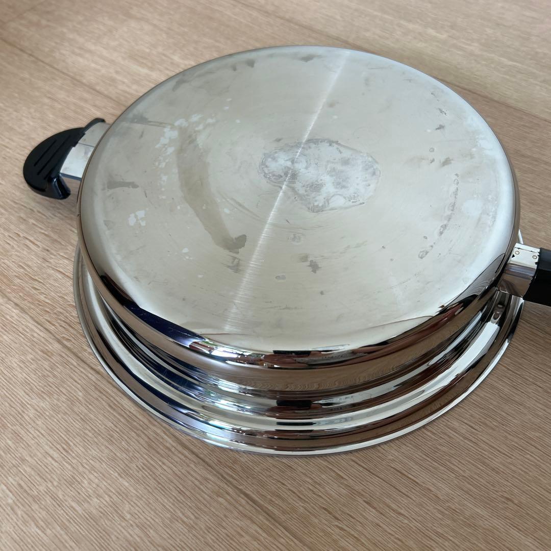 pal 無水鍋　蓋付きフライパン 30cm 《IH非対応》