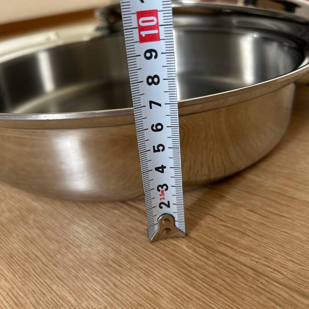 pal 無水鍋　蓋付きフライパン 30cm 《IH非対応》