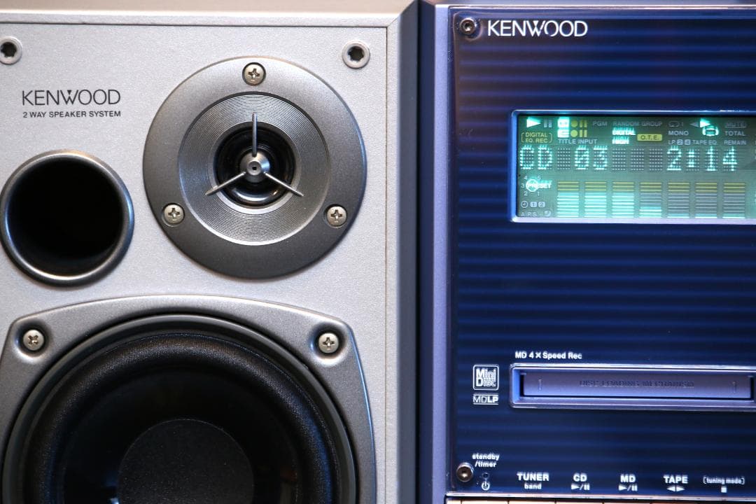 KENWOOD SL3MD CD/MD/TUNER/TAPE コンポ 完動品 - メルカリ