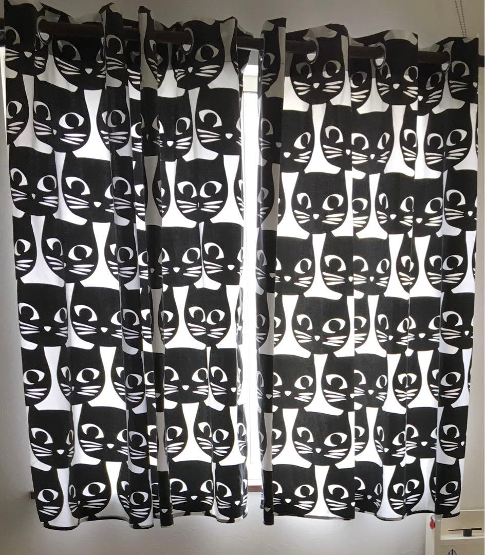 IKEA カーテン 2セット ネコ柄 - メルカリ