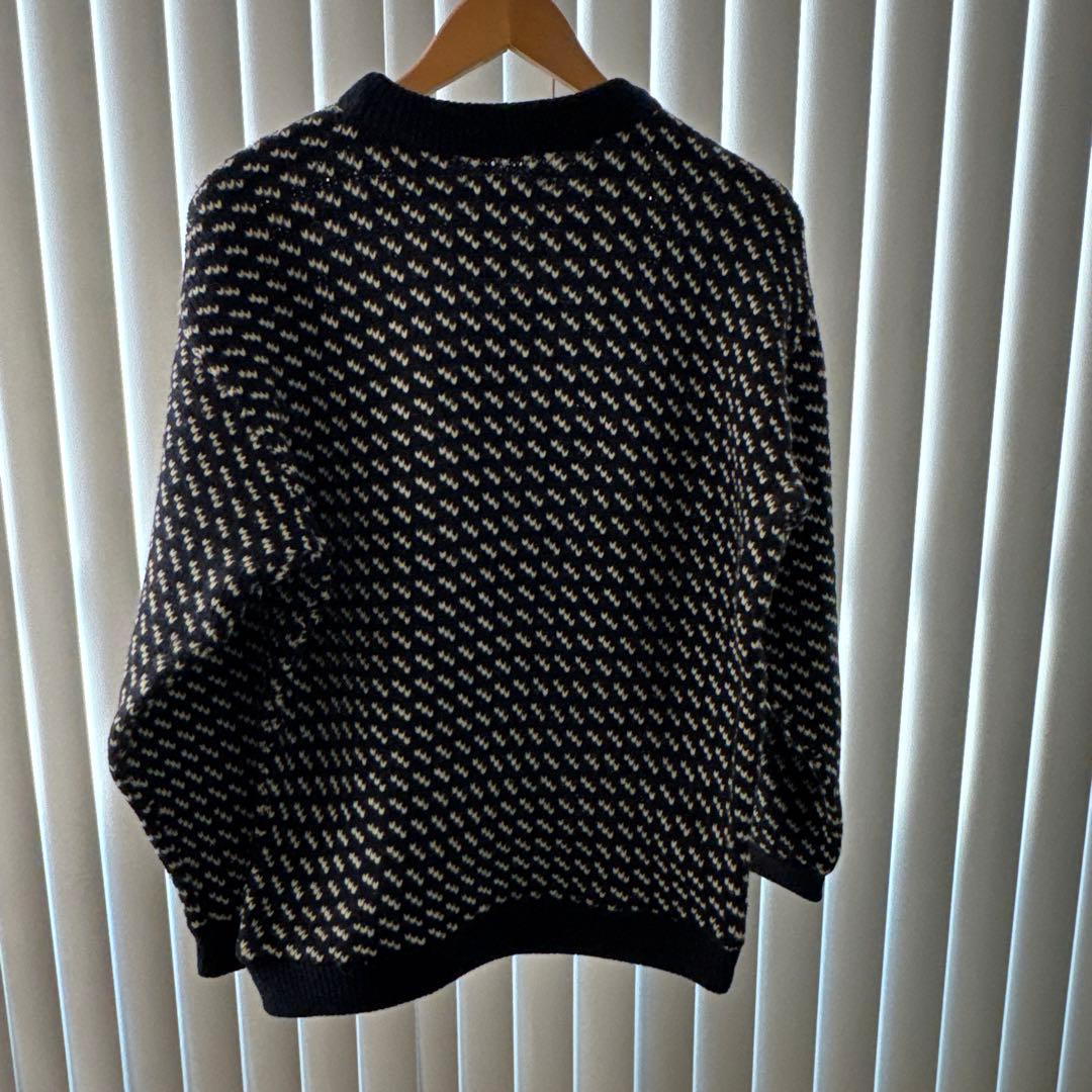 【山田】80s L.L.Bean バーズアイ　ニット　ノルウェー製