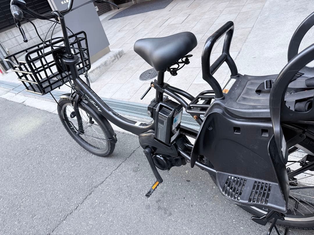 子供乗せ ヤマハ 電動アシスト自転車 ブラック チャイルドシート付き