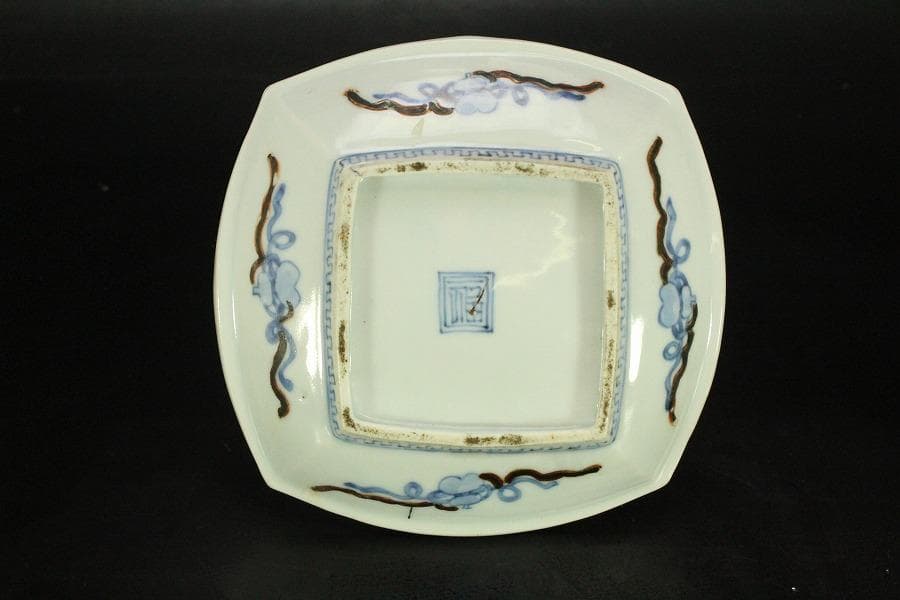 古九谷 四方 皿 うぶ出し 小皿 参考品(ZE576) - メルカリ