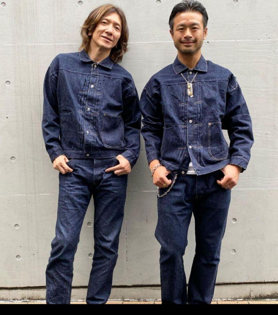 ソ*ム様 初代 ジョンマンデニム レア黄色ステッチ吉井和哉 new manual 初代 ジョンマンデニム レア黄色ステッチ吉井和哉 new manual 藤原裕