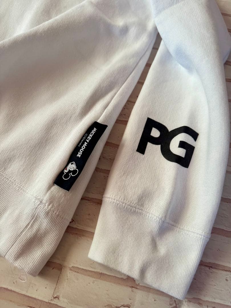 PEARLY GATES ミッキーマウスコラボ トレーナー サイズ4 裏起毛 PEARLY