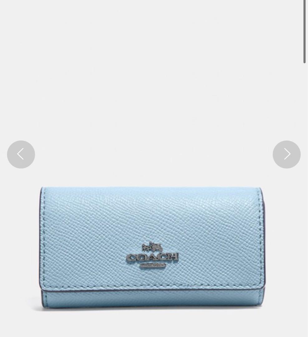 COACH 6リング キーケース クロスグレイン レザー COACH（コーチ） ☆COACH☆ 6リング キーケース クロスグレインレザー