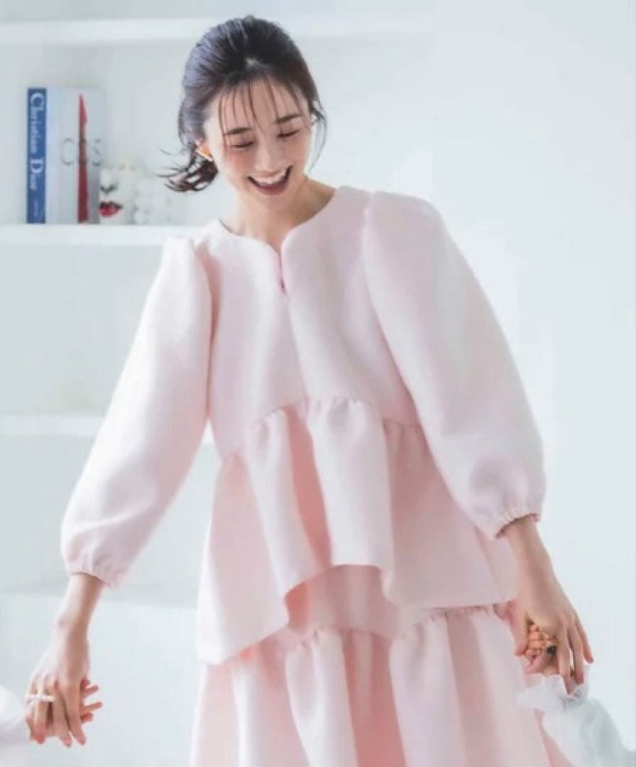 bitnabi 授乳服　ハートカッティング　キルティング長袖トップス（ピンク） ハートカッティング キルティング長袖トップス（ピンク）【お上品な