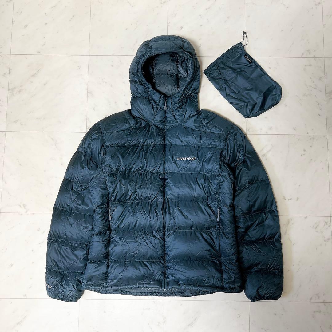 モンベル ライトアルパインダウンパーカ ドローコード ダークグレー