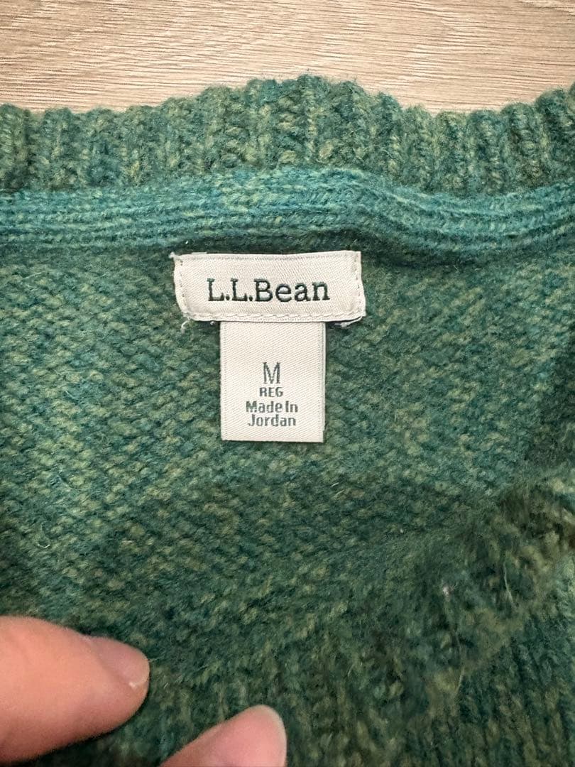 L.L.BEAN WOOLニット センターロゴ