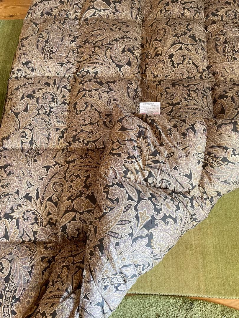 新品【羽毛布団(ポーランド産マザーグース)】 極寒地仕様　1.3kg ブルー