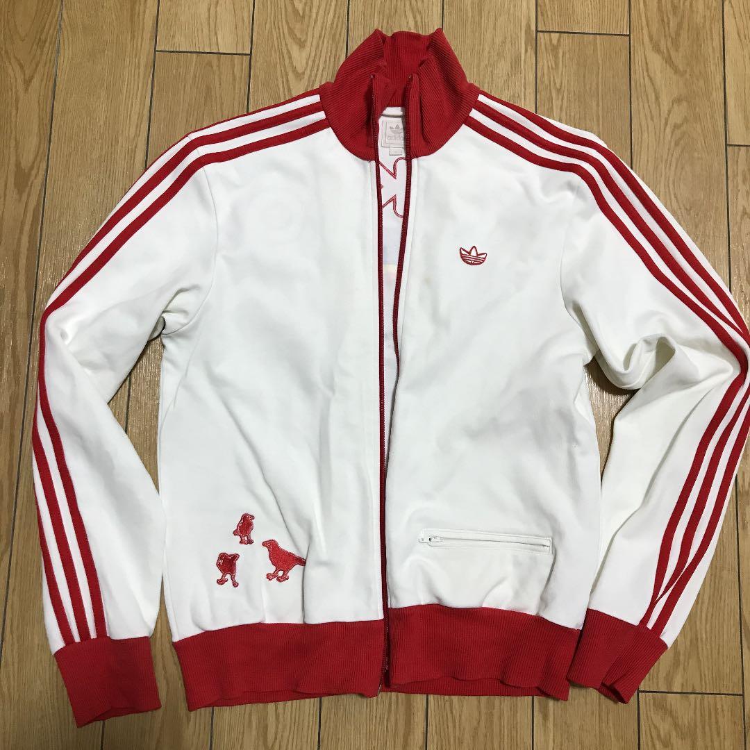 古着 90s アディダス トラックジャケット 東京 レッド ホワイト