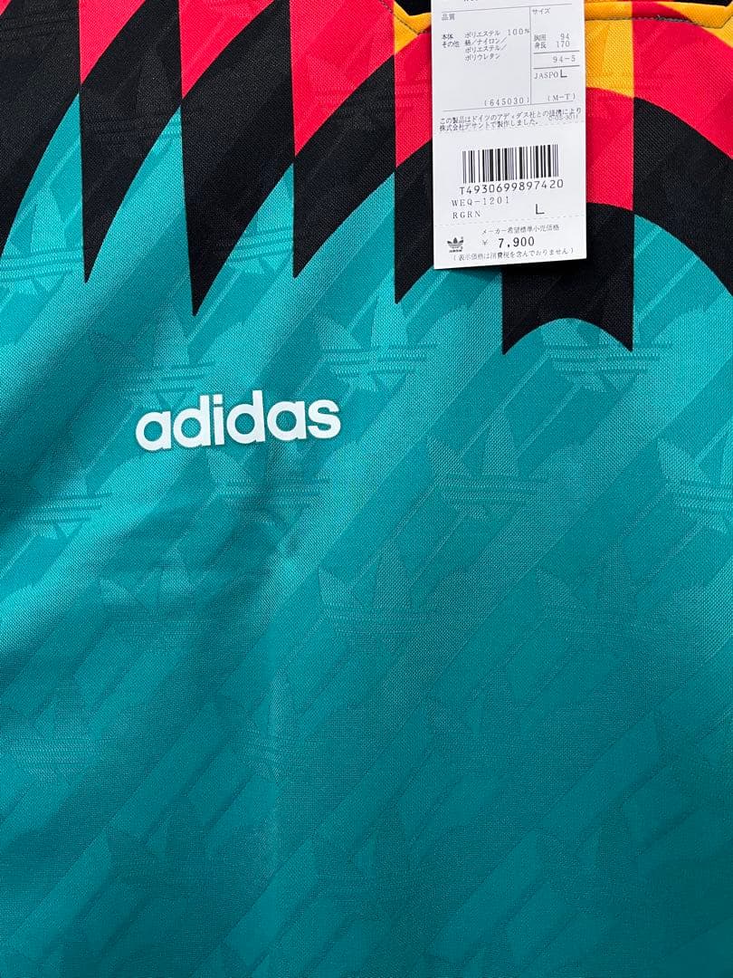 adidas '94年ワールドカップドイツモデル2ndサッカーシャツLサイズ