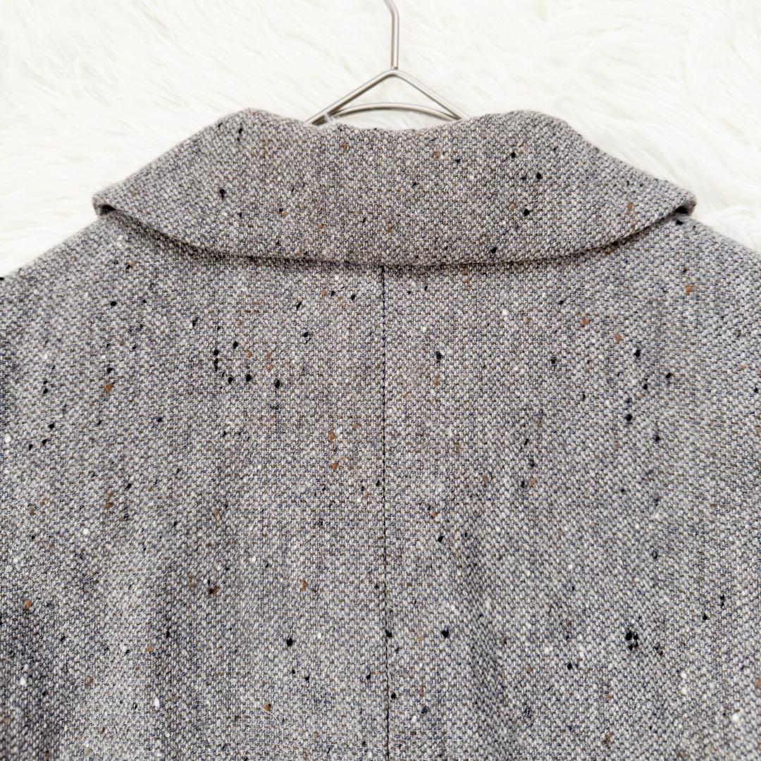 フィグロンドン リネン ウール混 ロングコート fig London Aライン