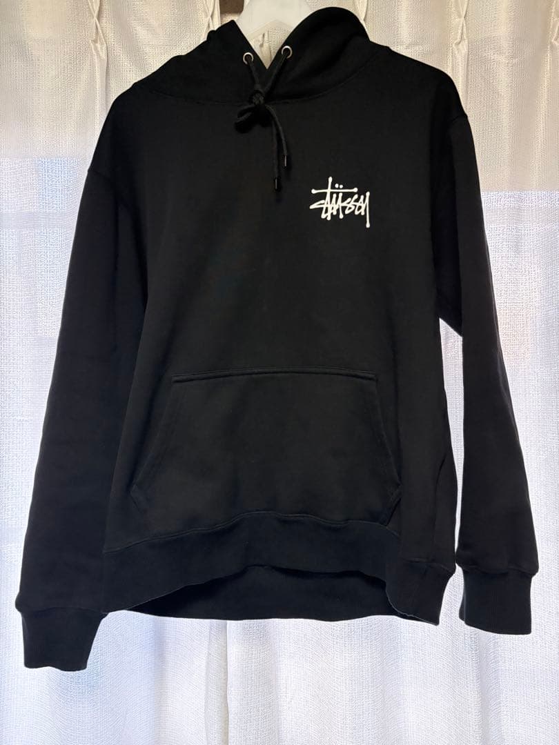 Stussy ブラック パーカー XL - メルカリ
