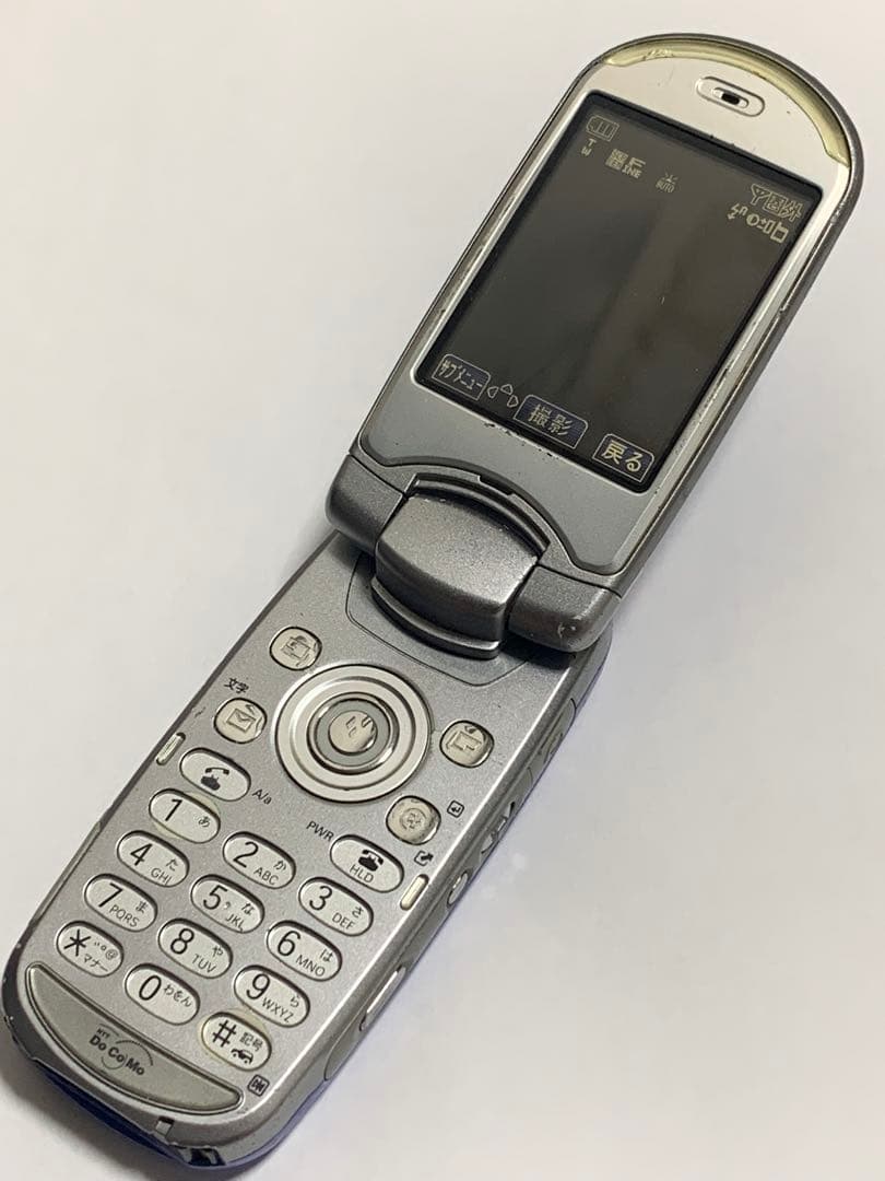 docomo ドコモ ガラケー mova ムーバ P506iC ブルー - メルカリ