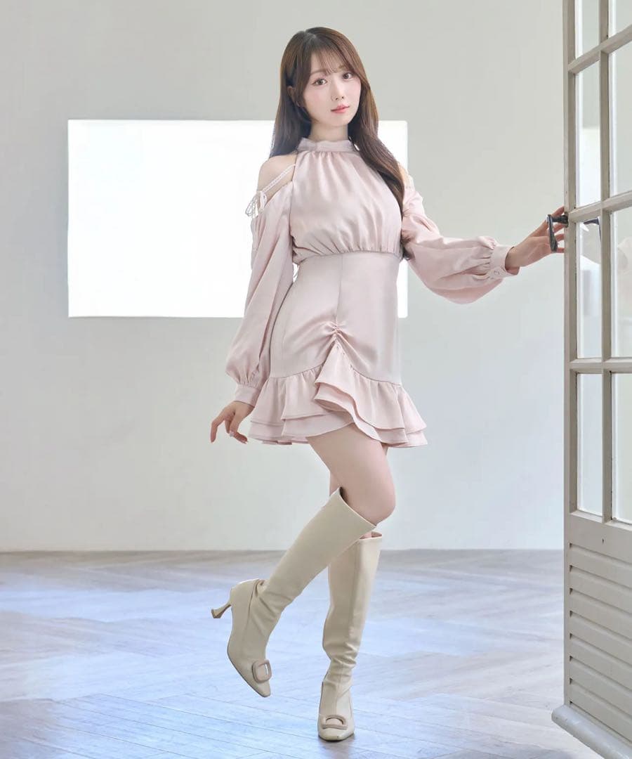 ワンピース RoseMuse Open shoulder mini dress Open shoulder mini dress – BUNNY APARTMENT