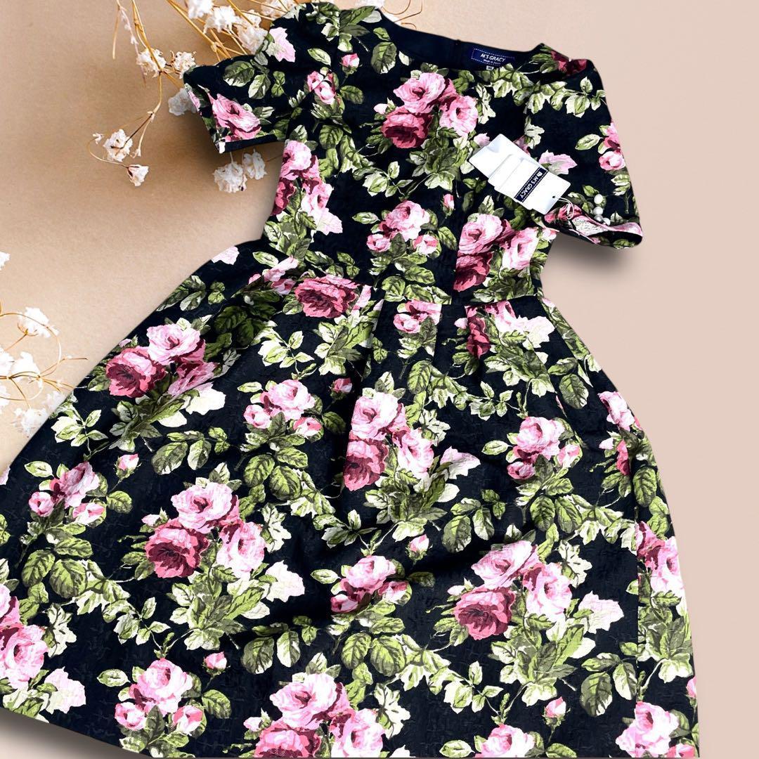 新品未使用　エムズグレイシー　ワンピース　半袖　花柄　レディース 楽天市場】花柄（ブランドエムズグレイシー）（ワンピース｜レディース