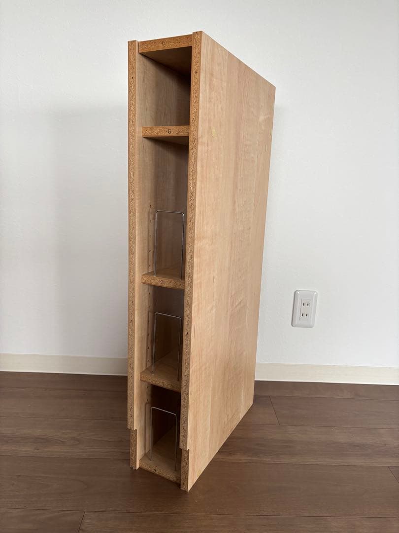 美品！木製Wi-Fi ルーターボックス　縦型収納ラック 14.5X40XH85㎝