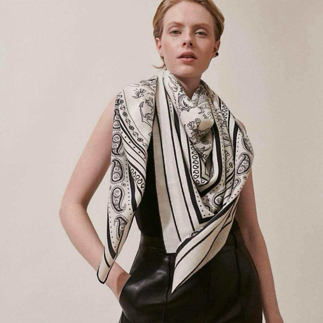 新品☆エルメス カシシル140 船乗りのタトゥー ホワイト - メルカリ