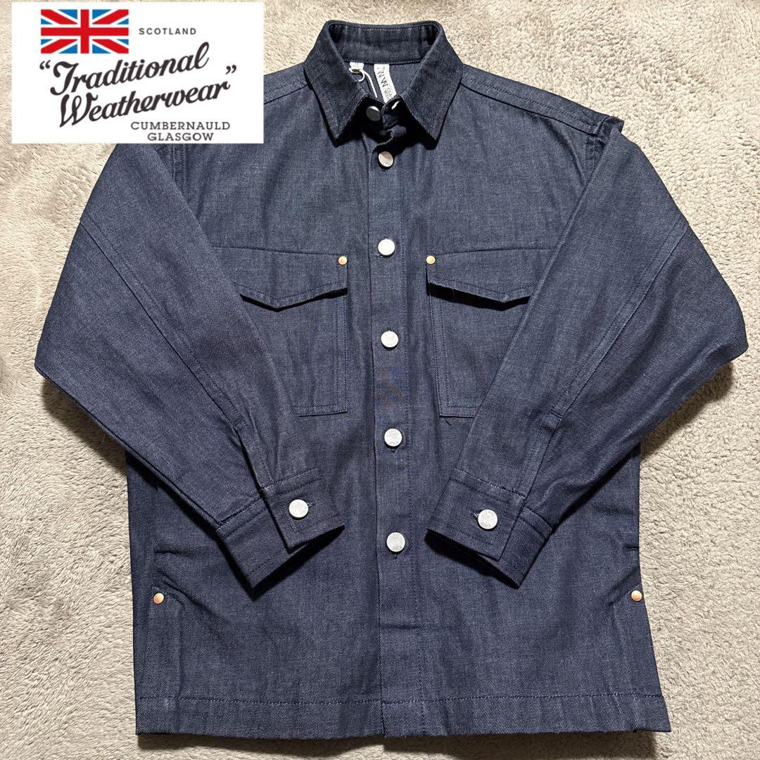 ♡極美品♡ traditional weatherwear デニムジャケット Traditional Weatherwear トラディショナルウェザーウェア WORK JACKET