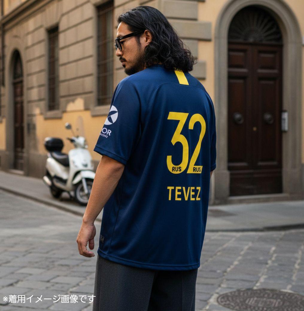 18-19 ボカ・ジュニアーズ アウェイユニフォーム No.32 テベス - メルカリ