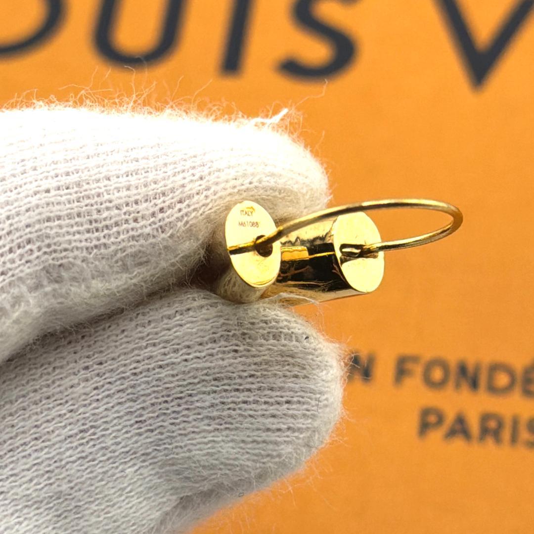 極美品】ルイヴィトン エセンシャルV フープイヤリング ピアス