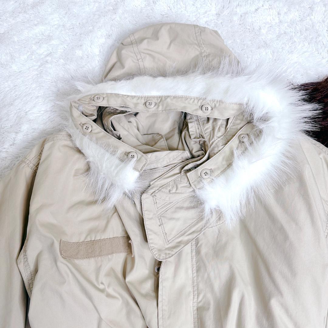 SNIDEL × ALPHA INDUSTRIES コラボ モッズコート ファー