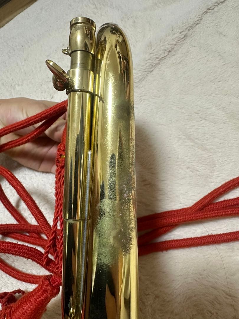 快適ホビー・楽器・アート - 信号ラッパ 下倉楽器 ゴールド ケース付き