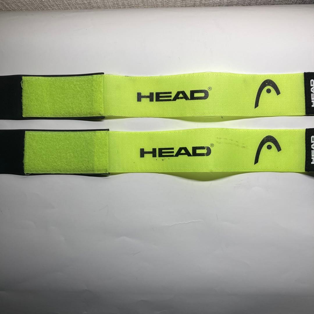 HEAD スキー用蛍光イエロー ストラップ 2本セット - メルカリ