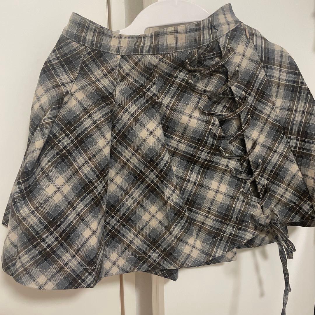 andmary チェック　スカート ANDMARY】Mia check skirt