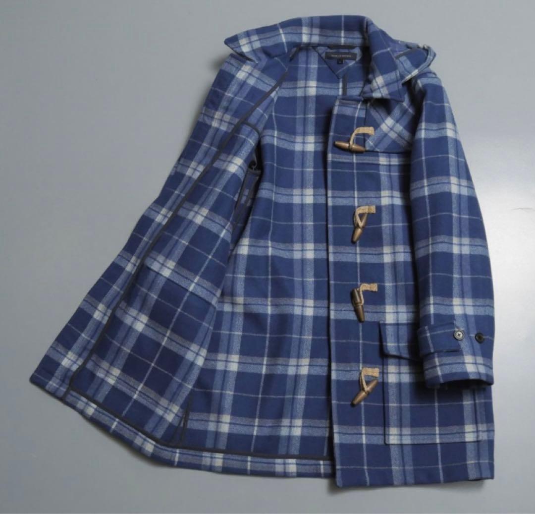 トミーヒルフィガー チェック柄 ダッフルコート - メルカリ