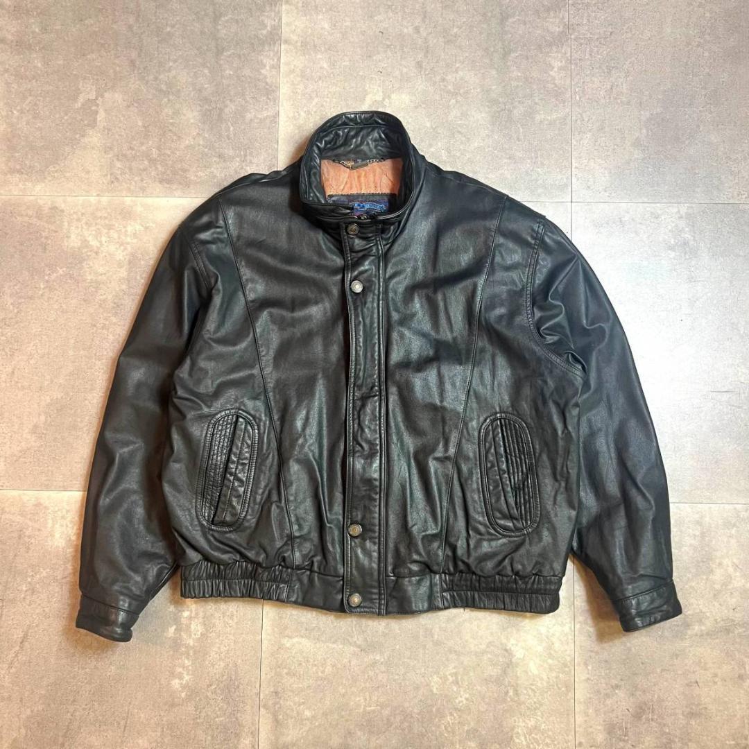 80s-90s Members Only レザージャケット L レザーブルゾン - メルカリ