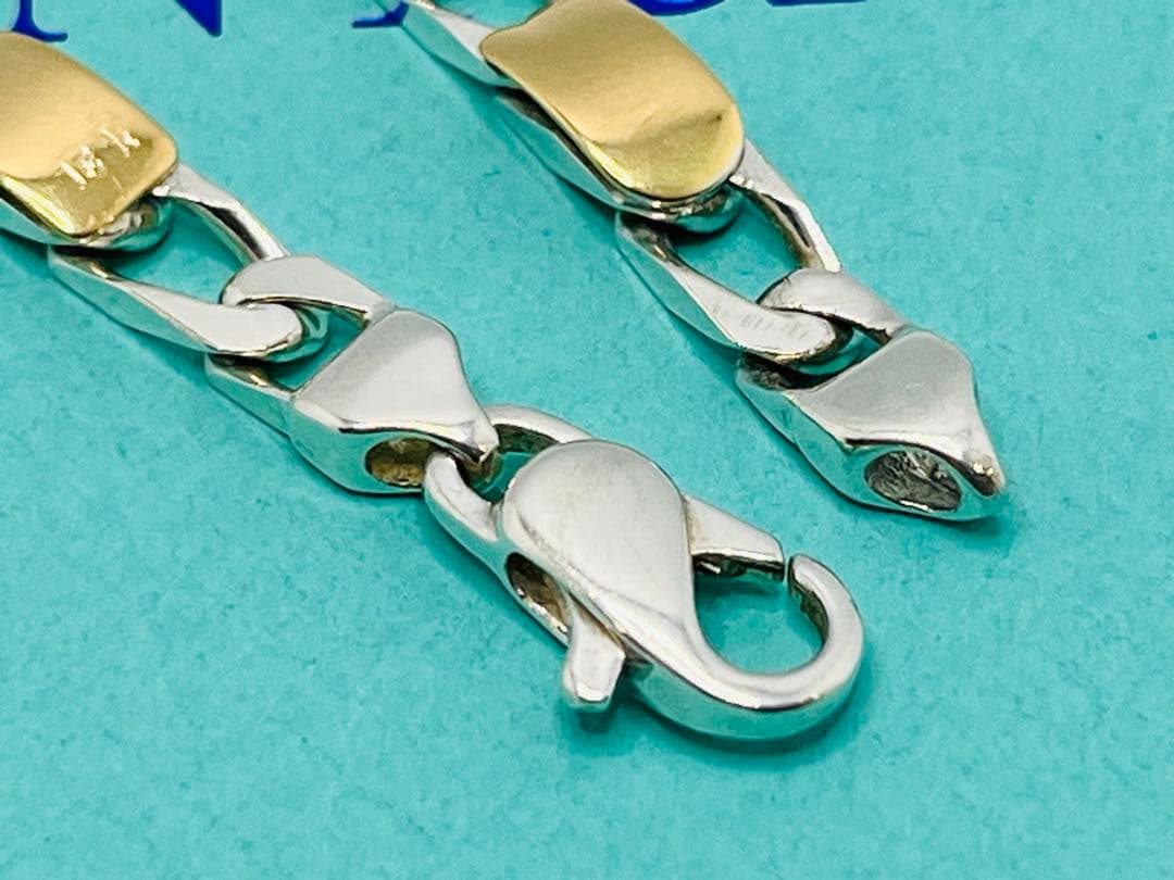 c625 希少オールド ティファニー 喜平 ブレスレット K18/925 750