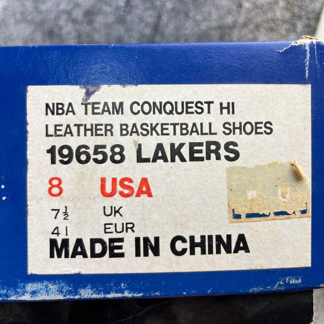 デッドストック コンバース レイカーズ バスケットシューズ - メルカリ