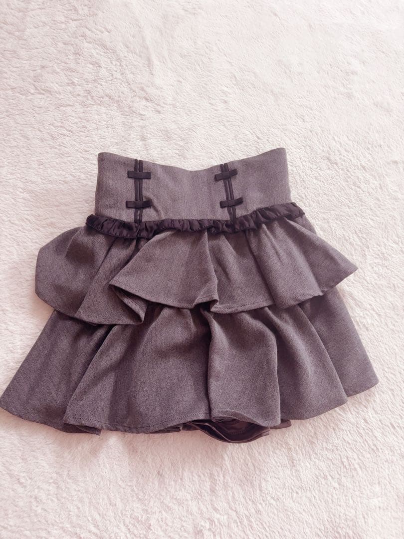 Pium スカート ティアードフリルラメスカート – pium