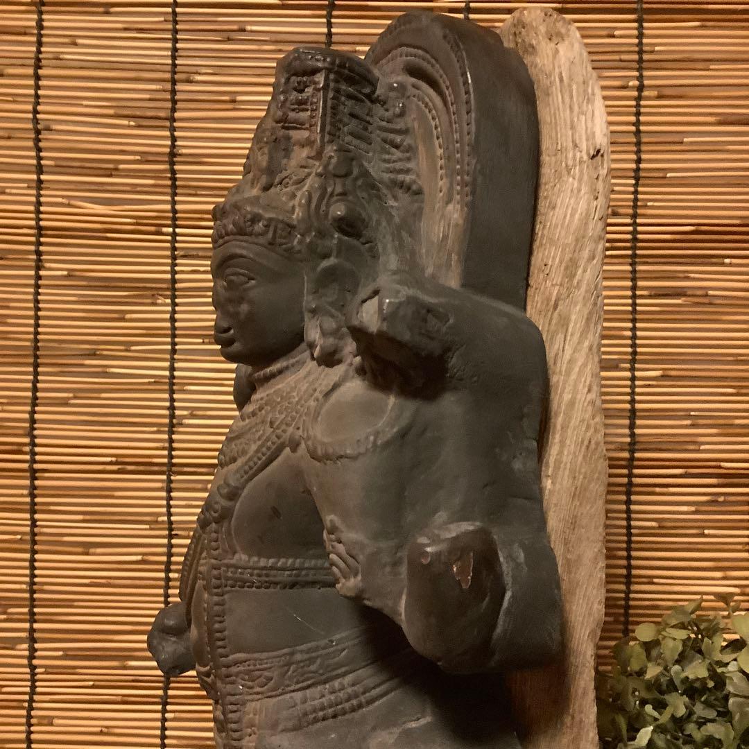 めるる様keep古玩・クメール王朝「一面四臂最高神」ヴィシュヌ