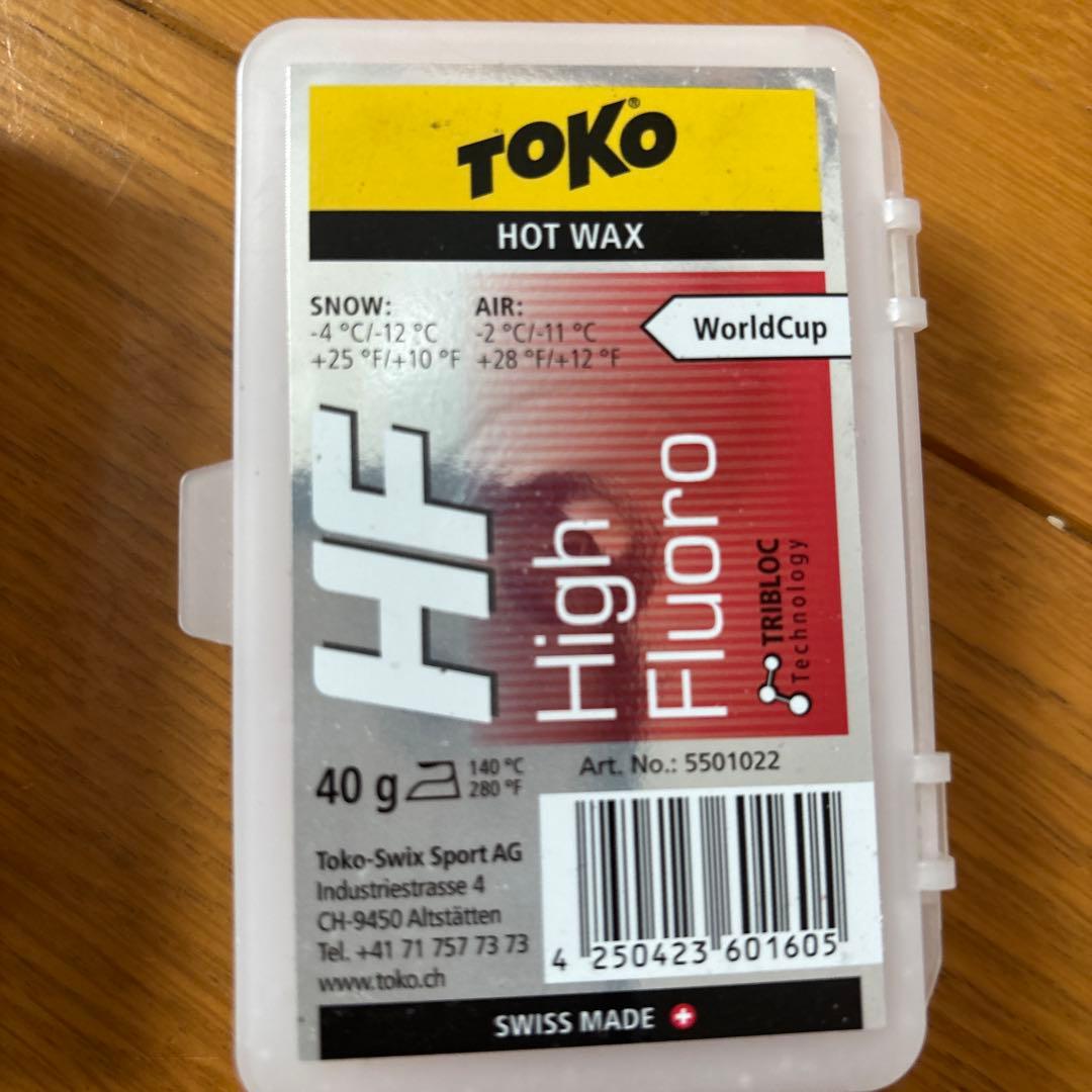 Toko HF Hot Wax 3色セット 40g スポーツ ウィンタースポーツ スキー