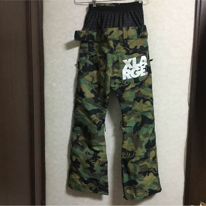BONFIRE×XLARGE カモフラ柄 スノーボードパンツ X-LARGE BONFIRE