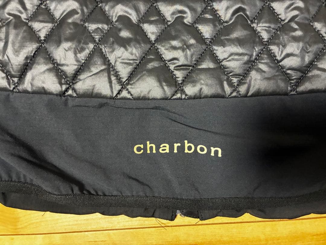 charbon LIMONTA CHAMBRAY NYLON PUFF VEST