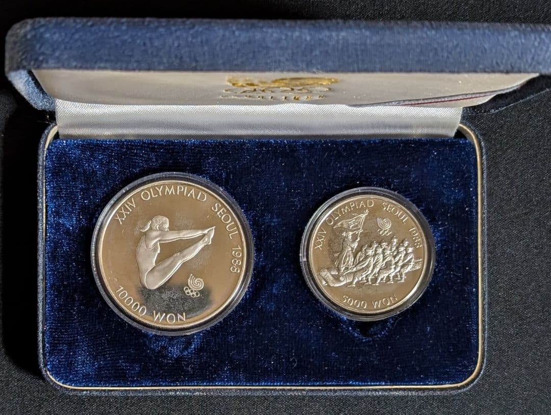 韓国 10000ウォン銀貨 5000ウォン銀貨 1988年 ソウルオリンピック 楽天市場】韓国 ソウルオリンピック 第4次 自転車競技・シルム 10000